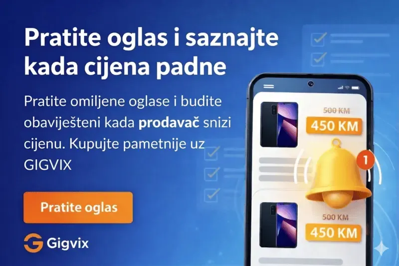 Pratite oglas i saznajte kada cijena padne