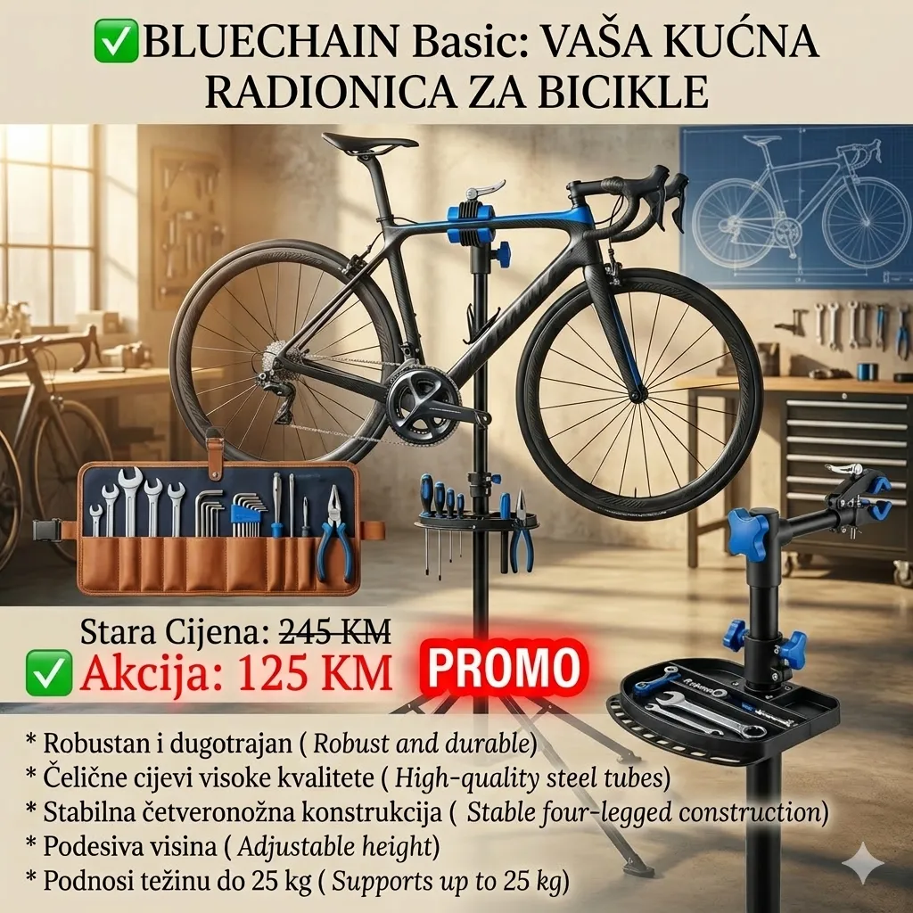Robustan i dugotrajan BLUECHAIN Basic montažni stalak