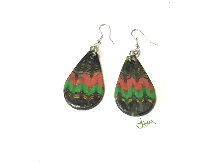 Slika oglasa rucni rad, nausnice od polimerne gline