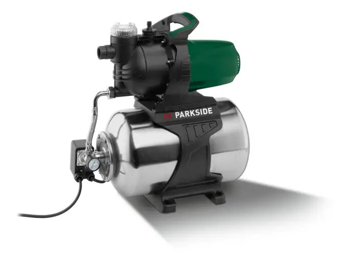 Slika oglasa PARKSIDE® Kućna vodena pumpa od nehrđajućeg čelika »PHWW 1300 B1«, rezervoar od 24 litra